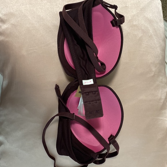 PINK brand , brown strapless bras (removable straps). never worn, brand new ! - Picture 3 of 3